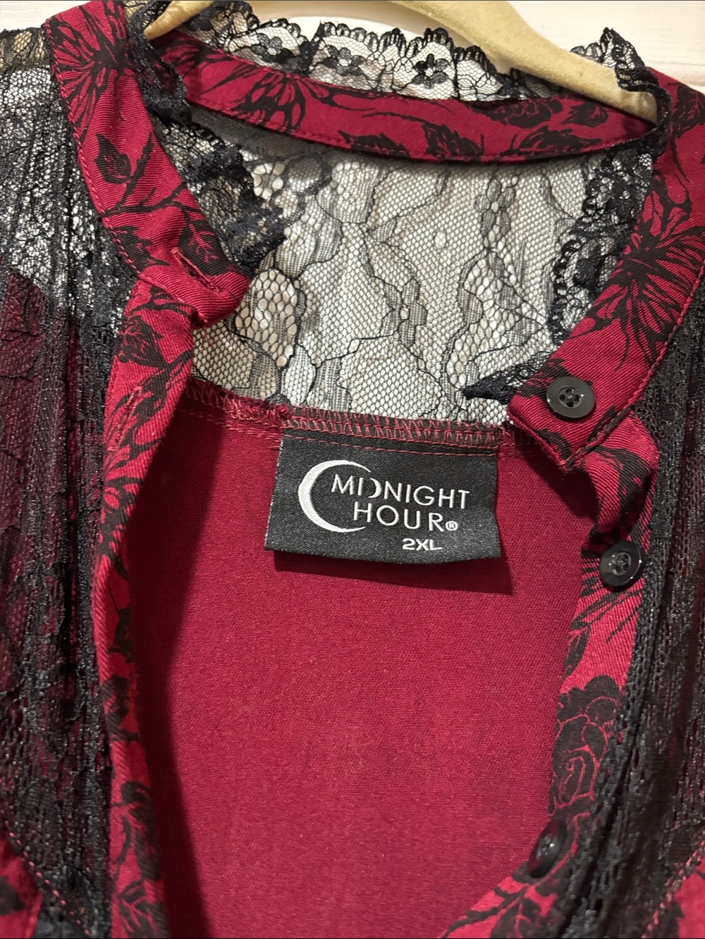 Midnight Hour Sigil Rose Victorian Lace Dress Size 2XL - Picture 2 of 11